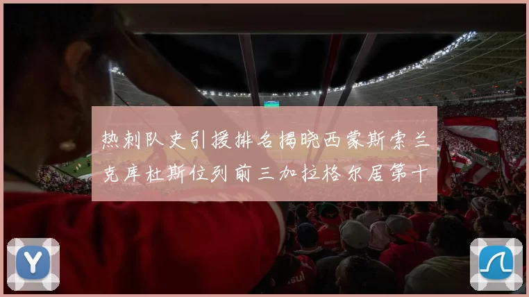 热刺队史引援排名揭晓西蒙斯索兰克库杜斯位列前三加拉格尔居第十一位